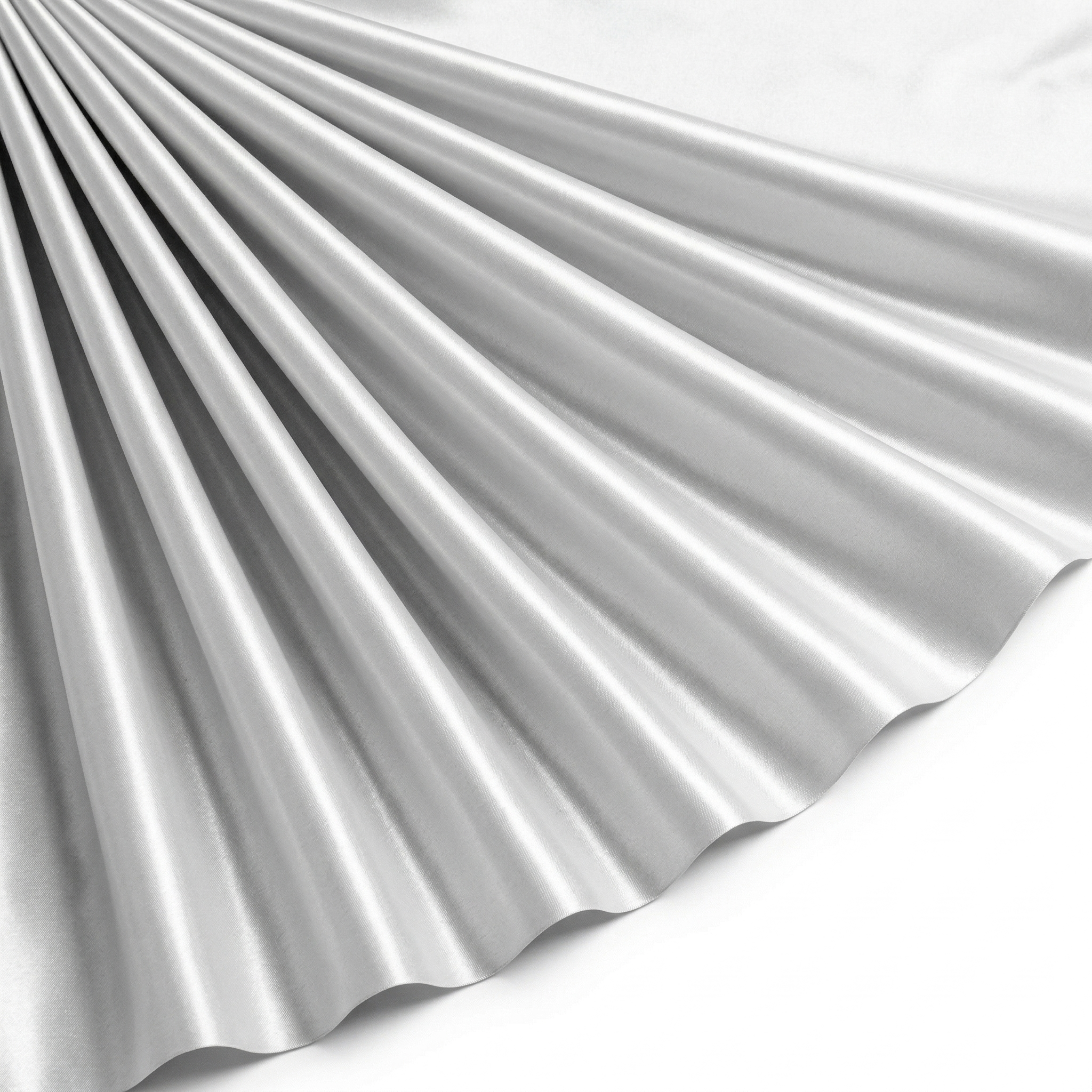 Tissu Satin Extensible Uni Blanc