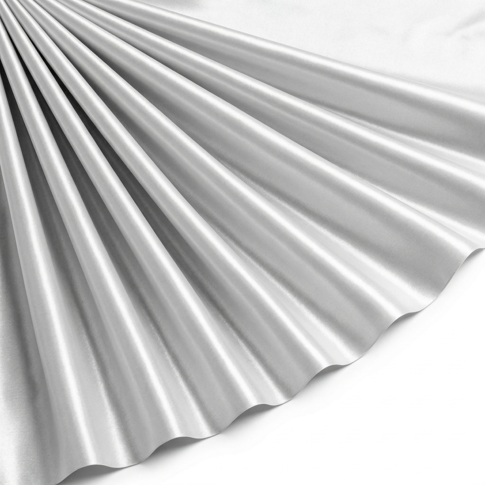 Tissu Satin Extensible Uni Blanc