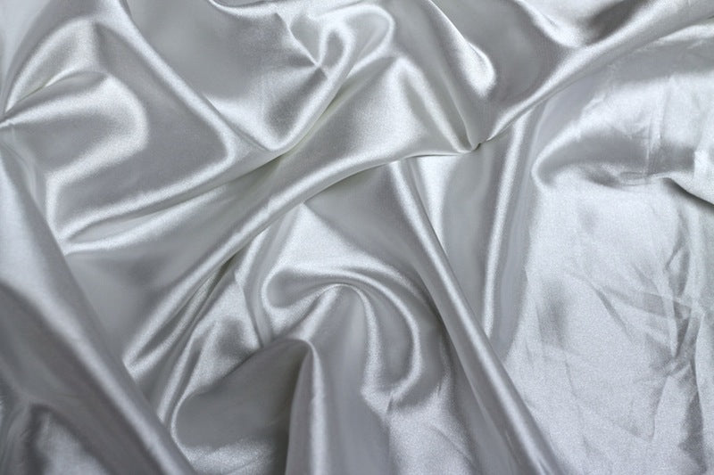 Tissu Satin Extensible Uni Blanc