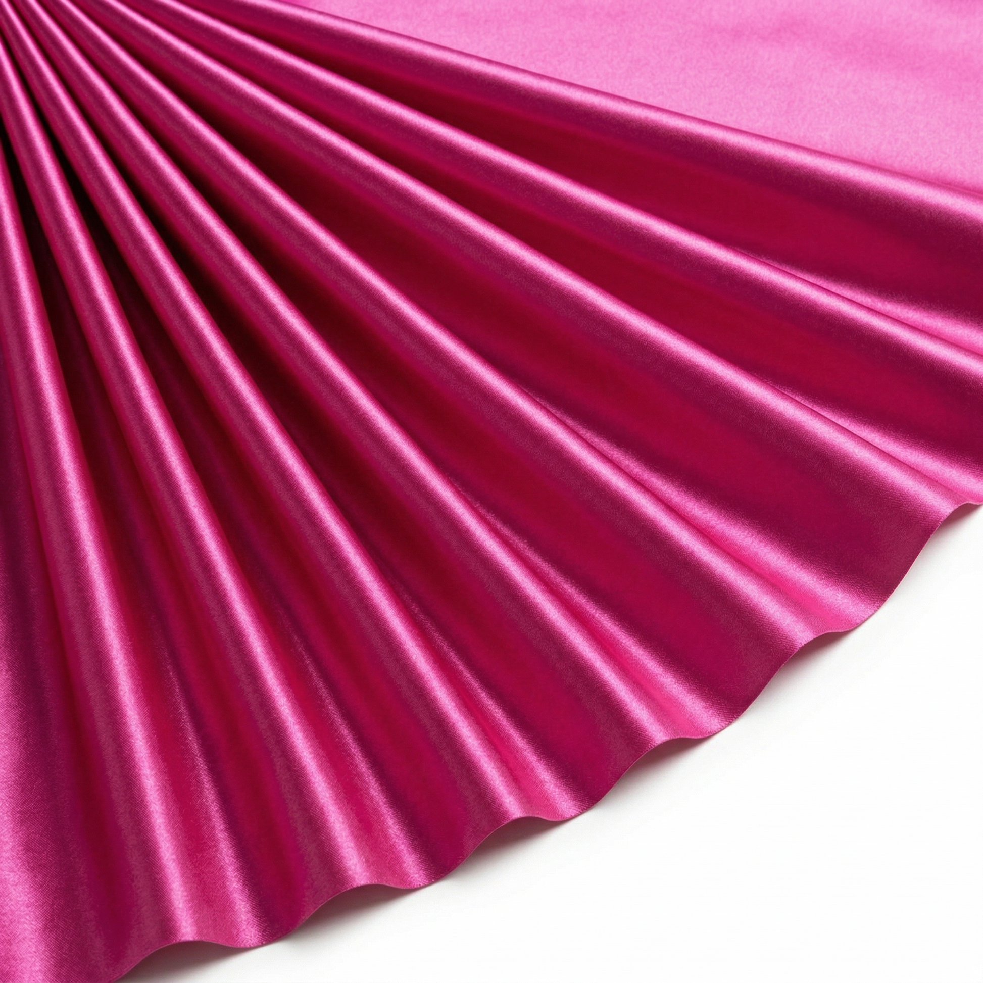 Tissu Satin Extensible Uni Fuchsia