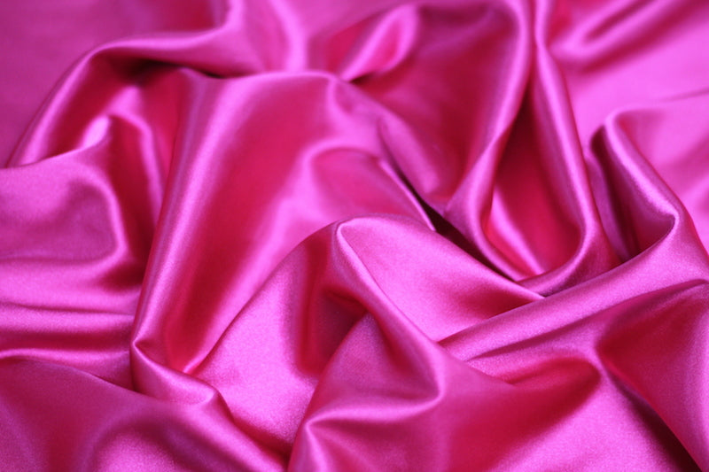 Tissu Satin Extensible Uni Fuchsia