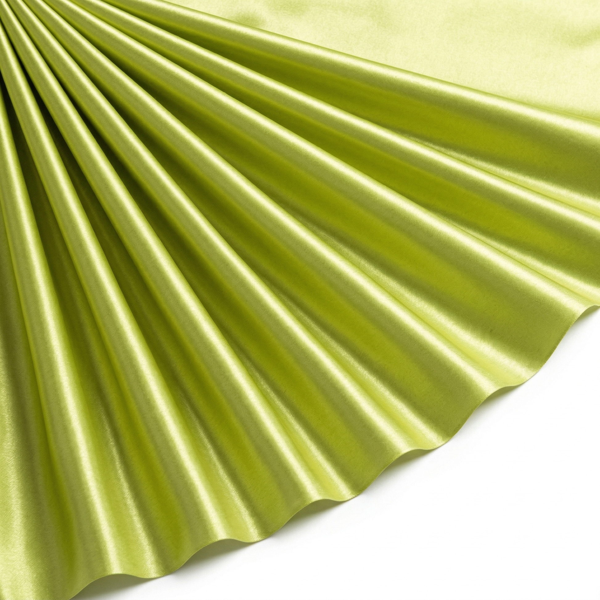 Tissu Satin Extensible Uni Jaune