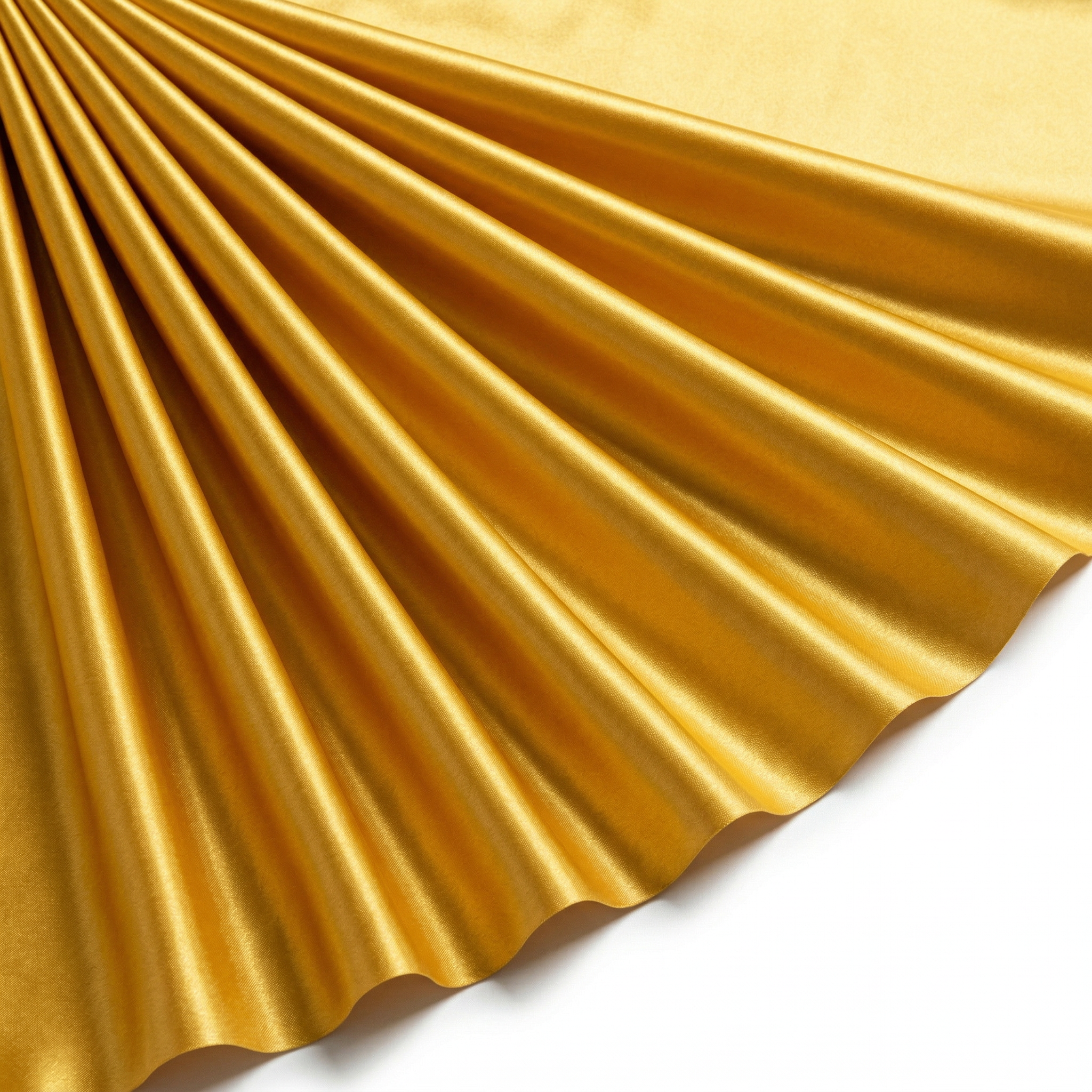 Tissu Satin Extensible Uni Or vif