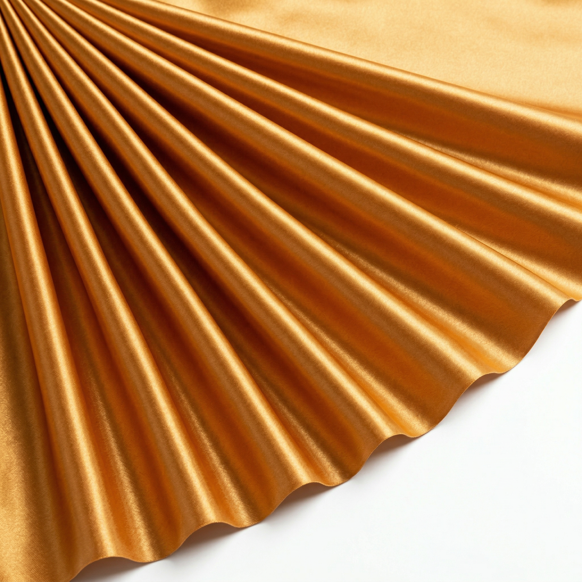 Tissu Satin Extensible Uni Orange