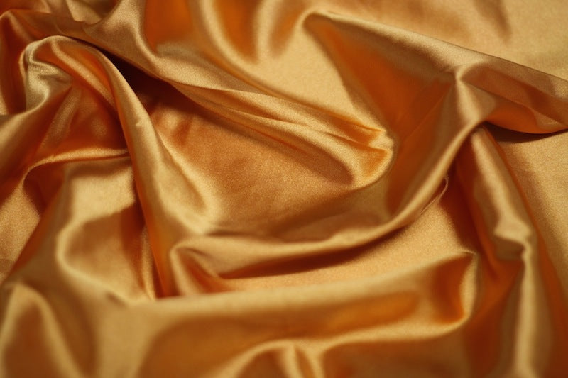 Tissu Satin Extensible Uni Orange