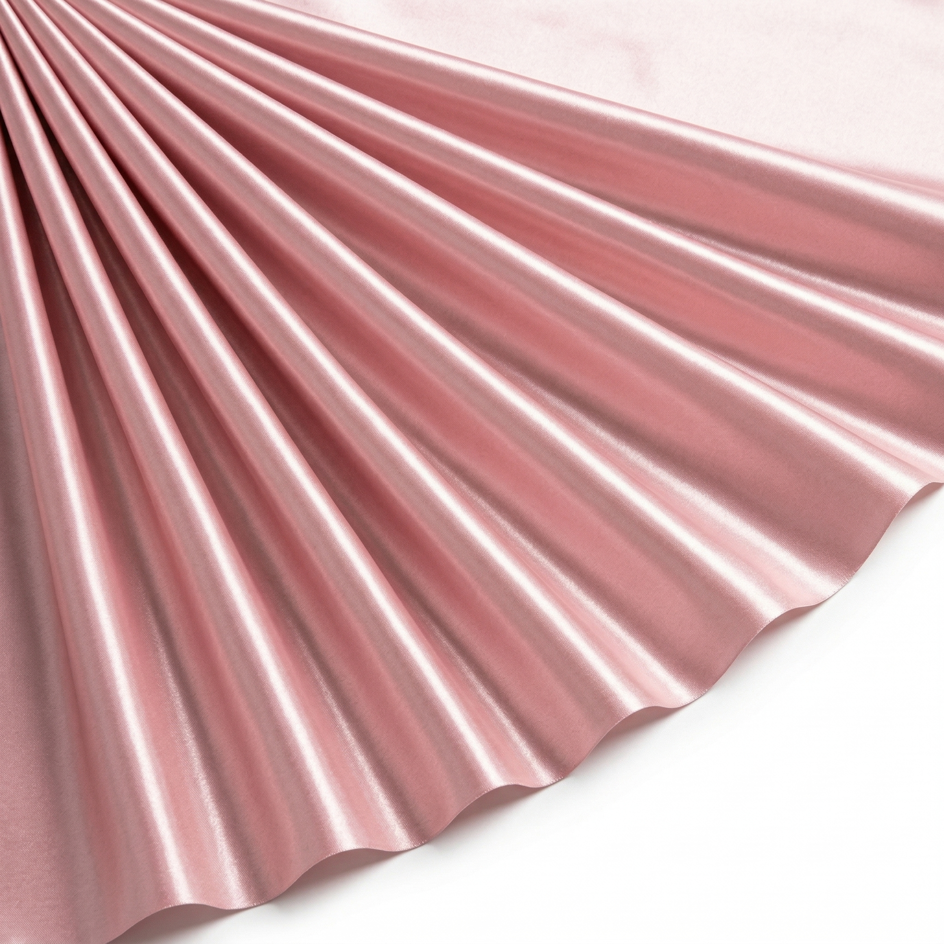 Tissu Satin Extensible Uni Rose Saumon