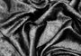 Tissu Satin Lamé fluide Noir Brillant Argent