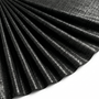 Tissu Satin Lamé fluide Noir Brillant Argent