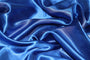 Tissu Satin Polyester Uni Bleu Roi