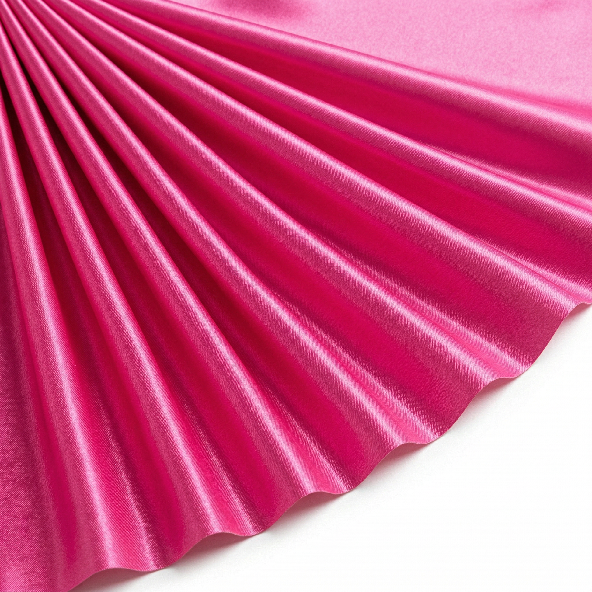 Tissu Satin Polyester Uni Fuchsia