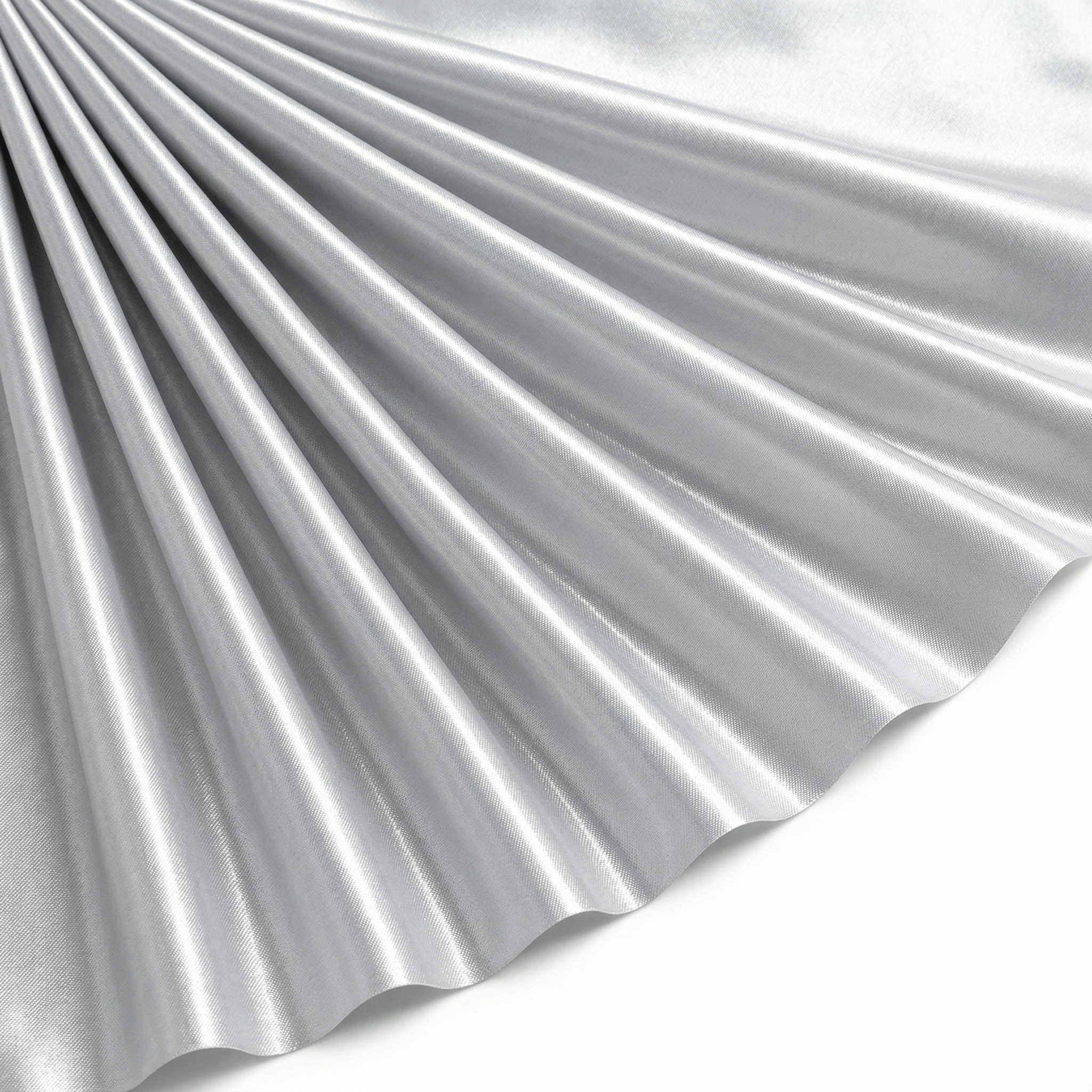 Tissu Satin Polyester Uni Gris clair