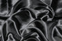 Tissu Satin Polyester Uni Noir