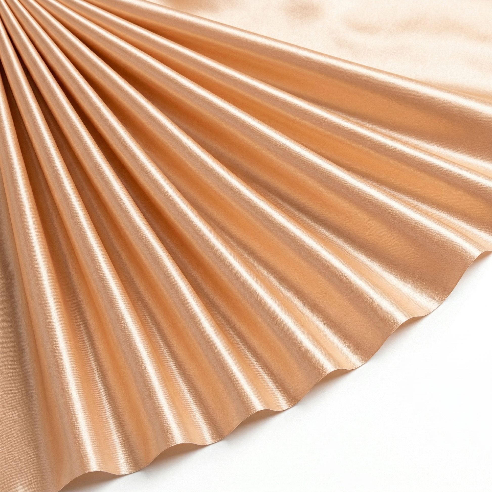 Tissu Satin Polyester Uni Or clair