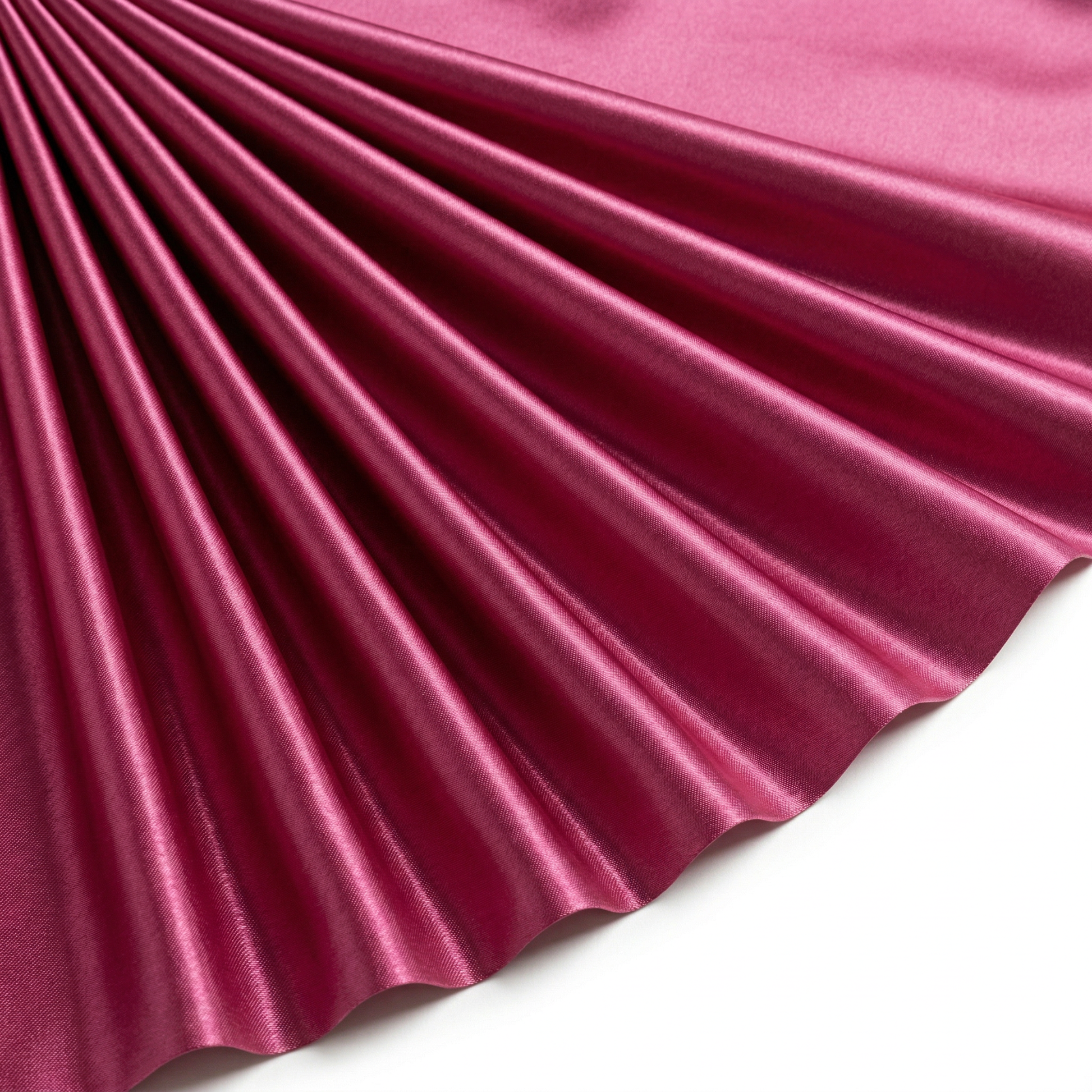 Tissu Satin Polyester Uni Rouge Bordeaux