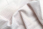Tissu Seersucker Coton Rayé Lurex Rose