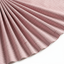 Tissu Seersucker Coton Rayé Lurex Rouge