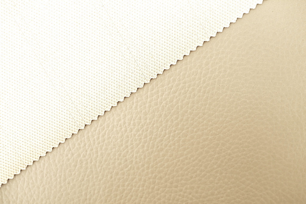 Tissu Simili Cuir Skaï Uni Blanc cassé