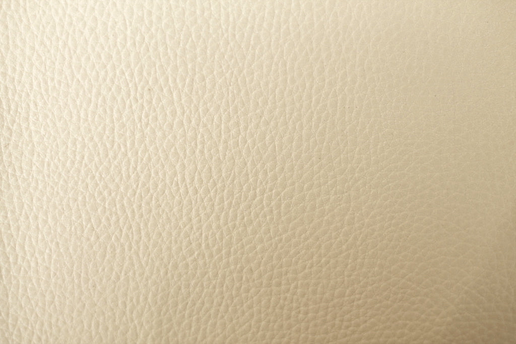 Tissu Simili Cuir Skaï Uni Blanc cassé