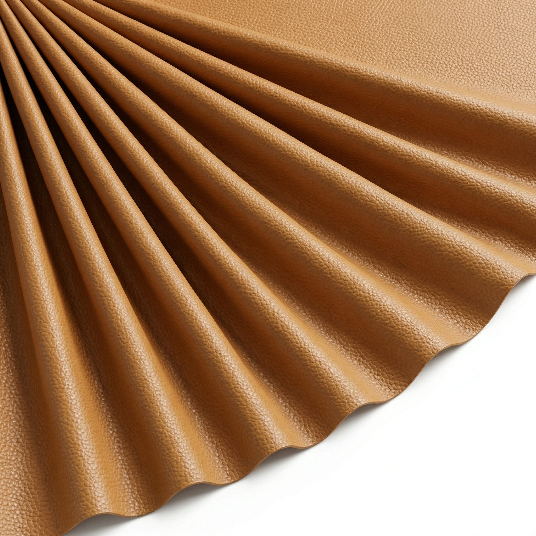 Tissu Simili Cuir Skaï Uni Camel