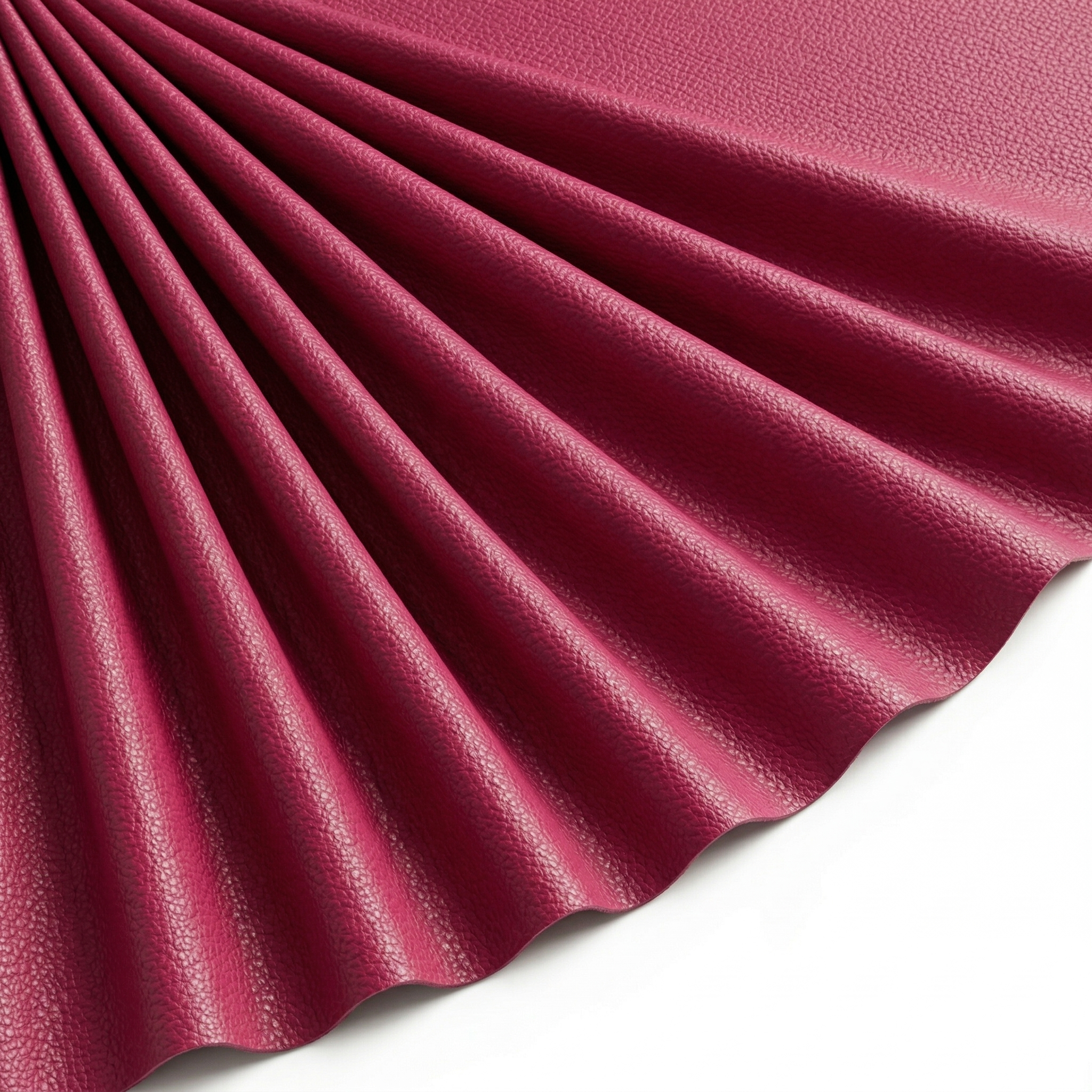 Tissu Simili Cuir Skaï Uni Fuchsia
