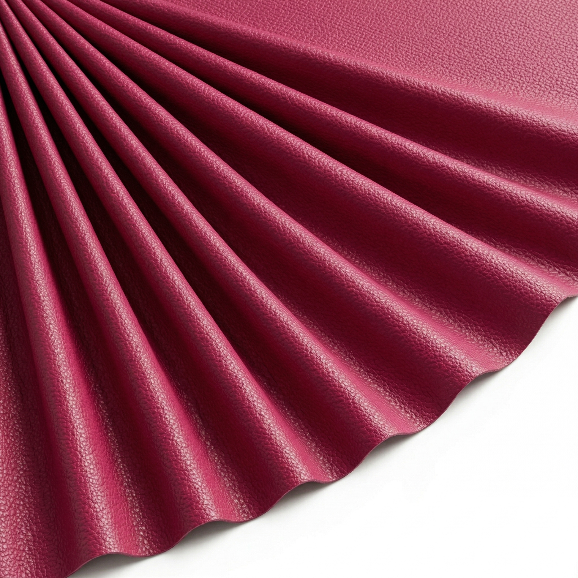 Tissu Simili Cuir Skaï Uni Fuchsia
