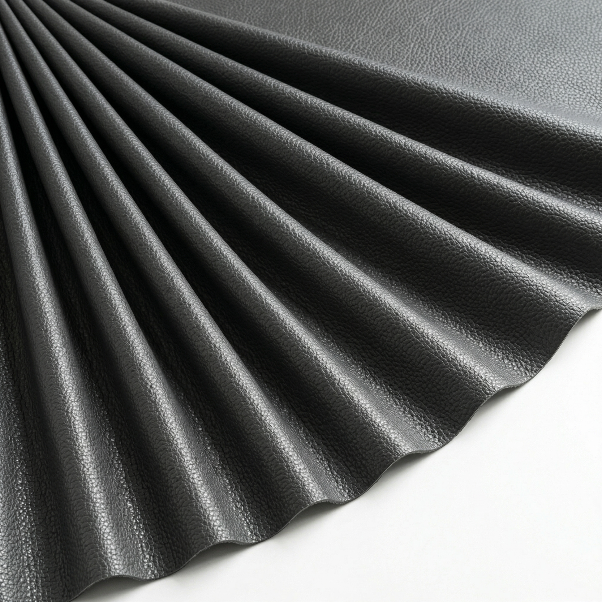 Tissu Simili Cuir Skaï Uni Gris Anthracite