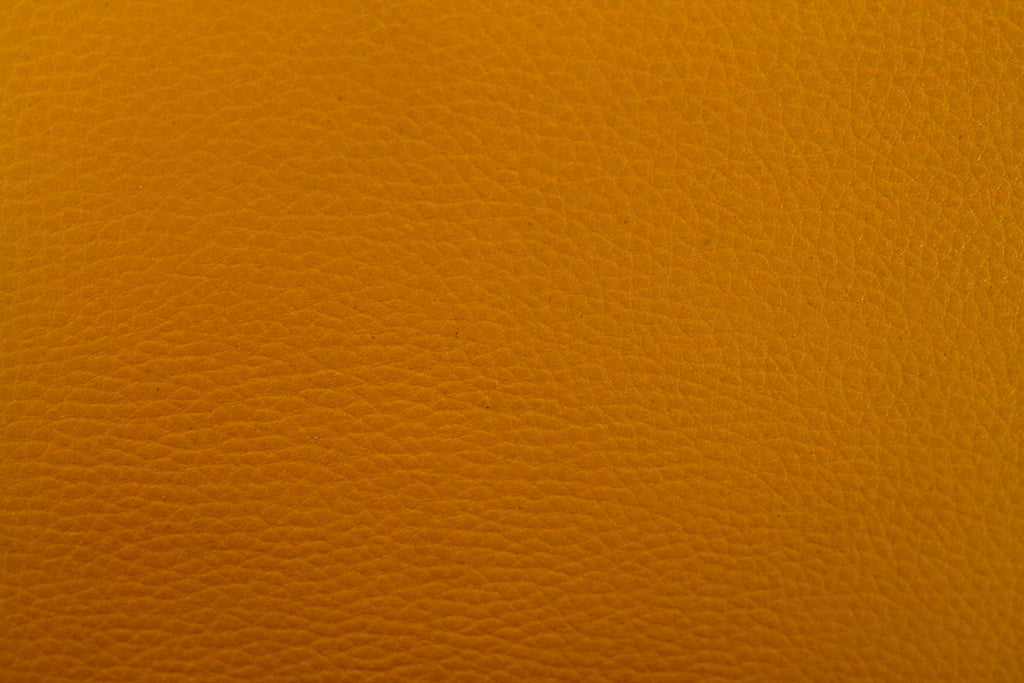 Tissu Simili Cuir Skaï Uni Jaune Safran