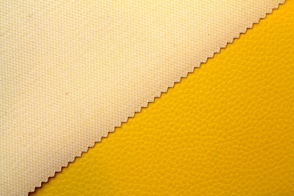 Tissu Simili Cuir Skaï Uni Jaune