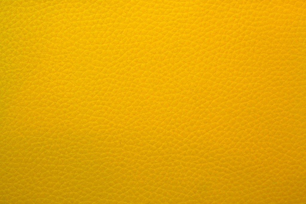 Tissu Simili Cuir Skaï Uni Jaune