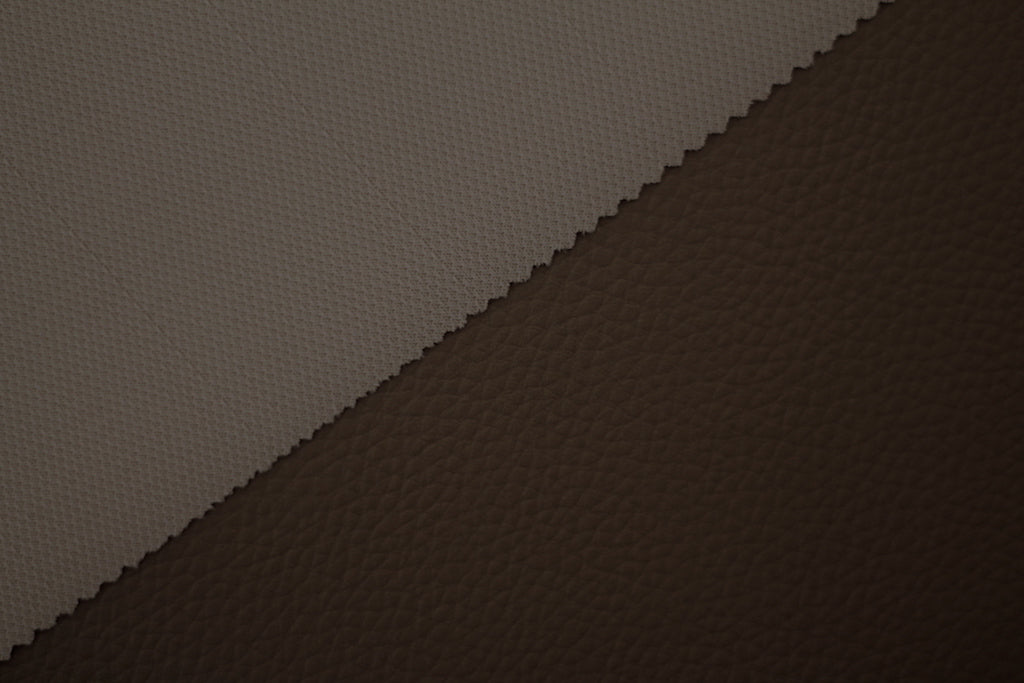Tissu Simili Cuir Skaï Uni Marron foncé