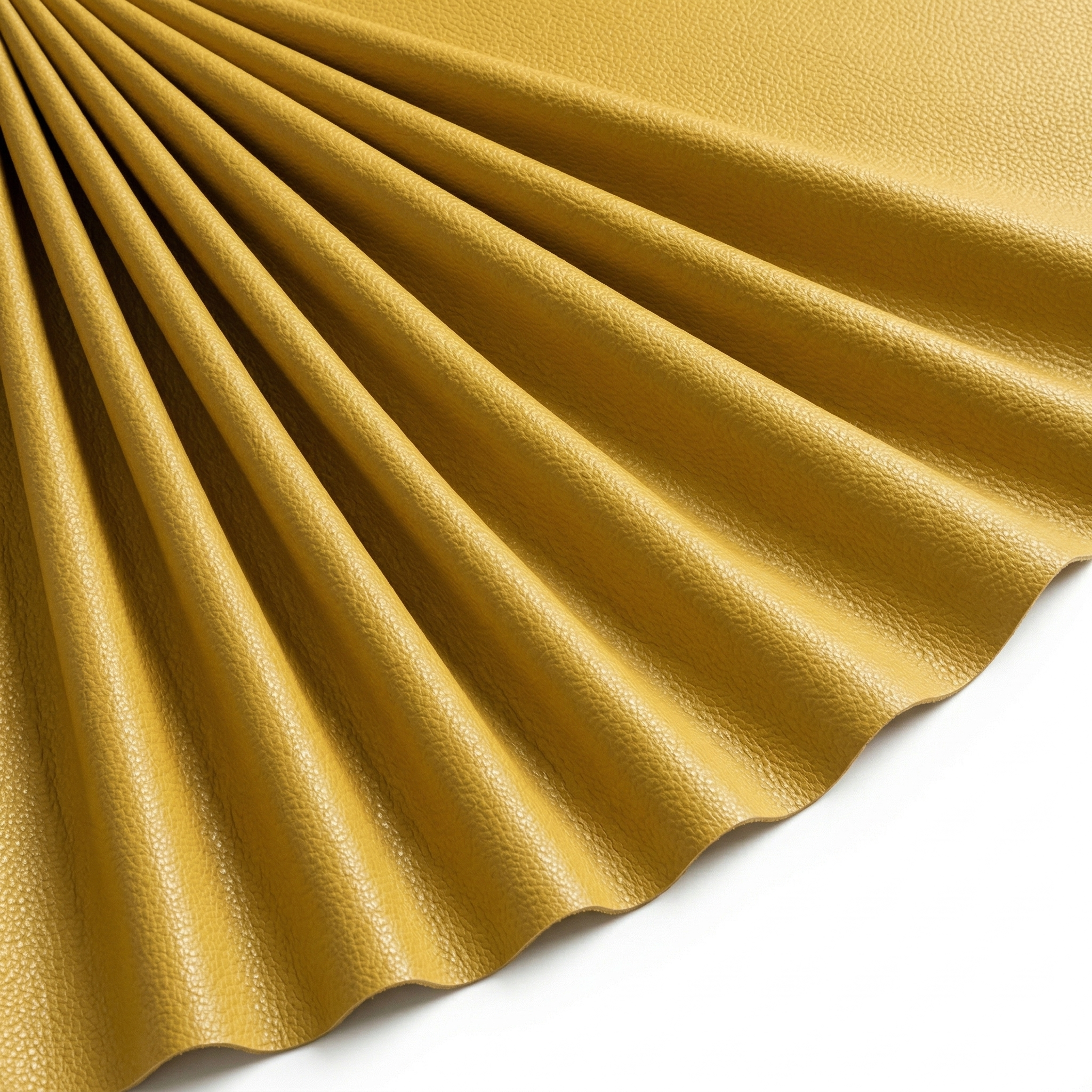 Tissu Simili Cuir Skaï Uni Or