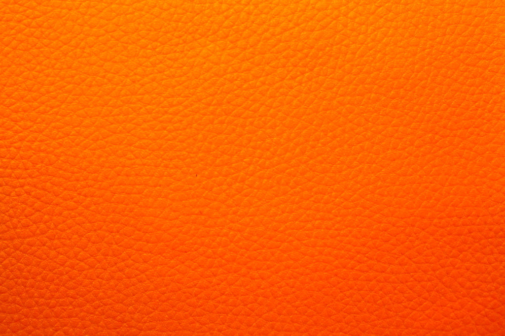 Tissu Simili Cuir Skaï Uni Orange