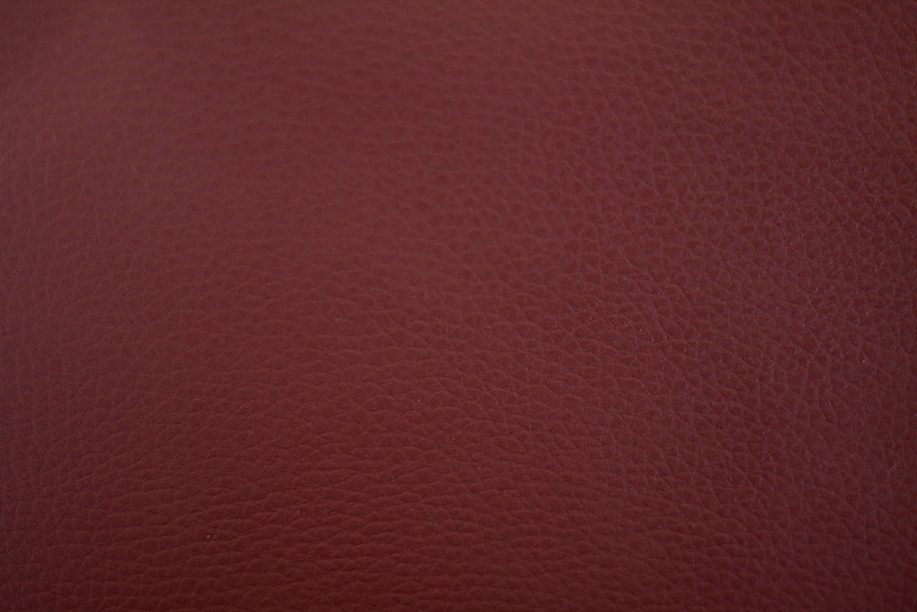 Tissu Simili Cuir Skaï Uni Rouge Bordeaux