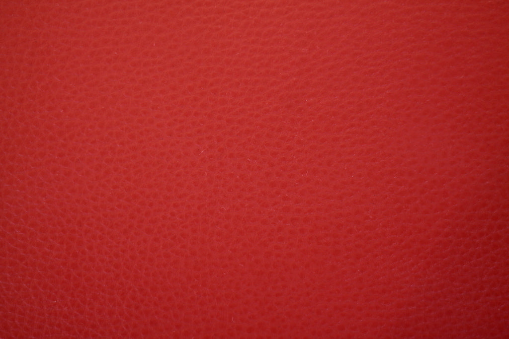 Tissu Simili Cuir Skaï Uni Rouge