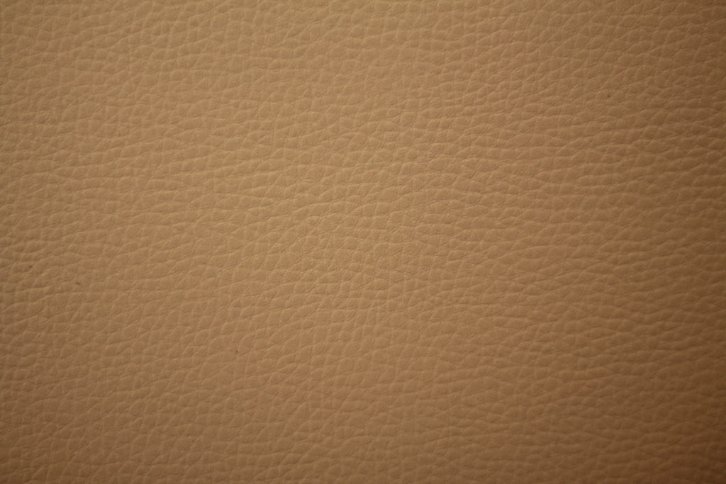 Tissu Simili Cuir Skaï Uni Sable