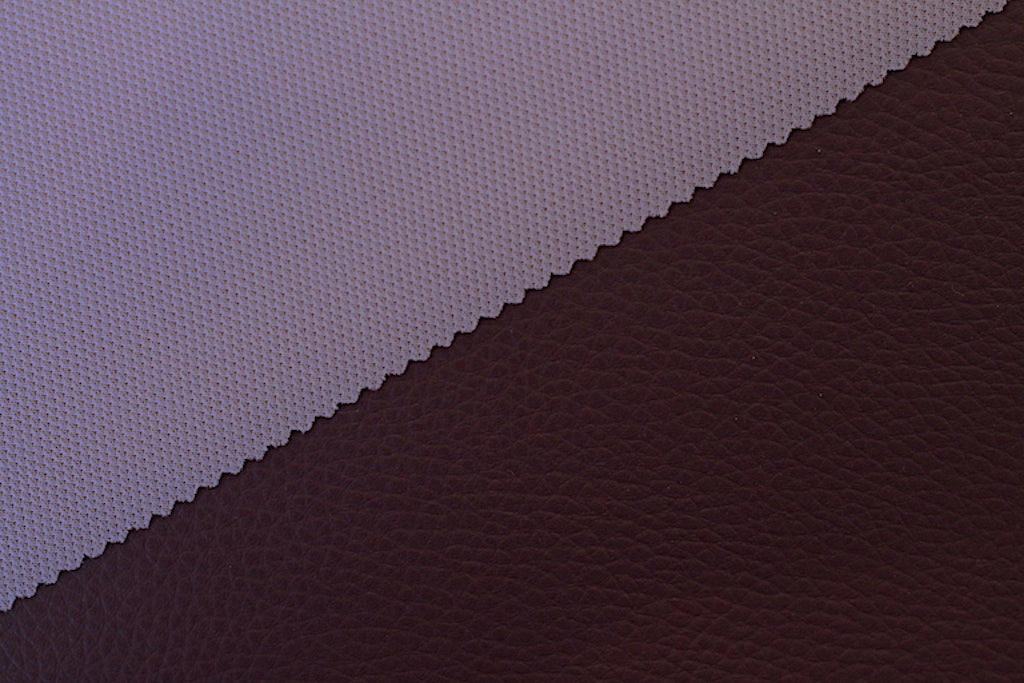 Tissu Simili Cuir Skaï Uni Violet Prune
