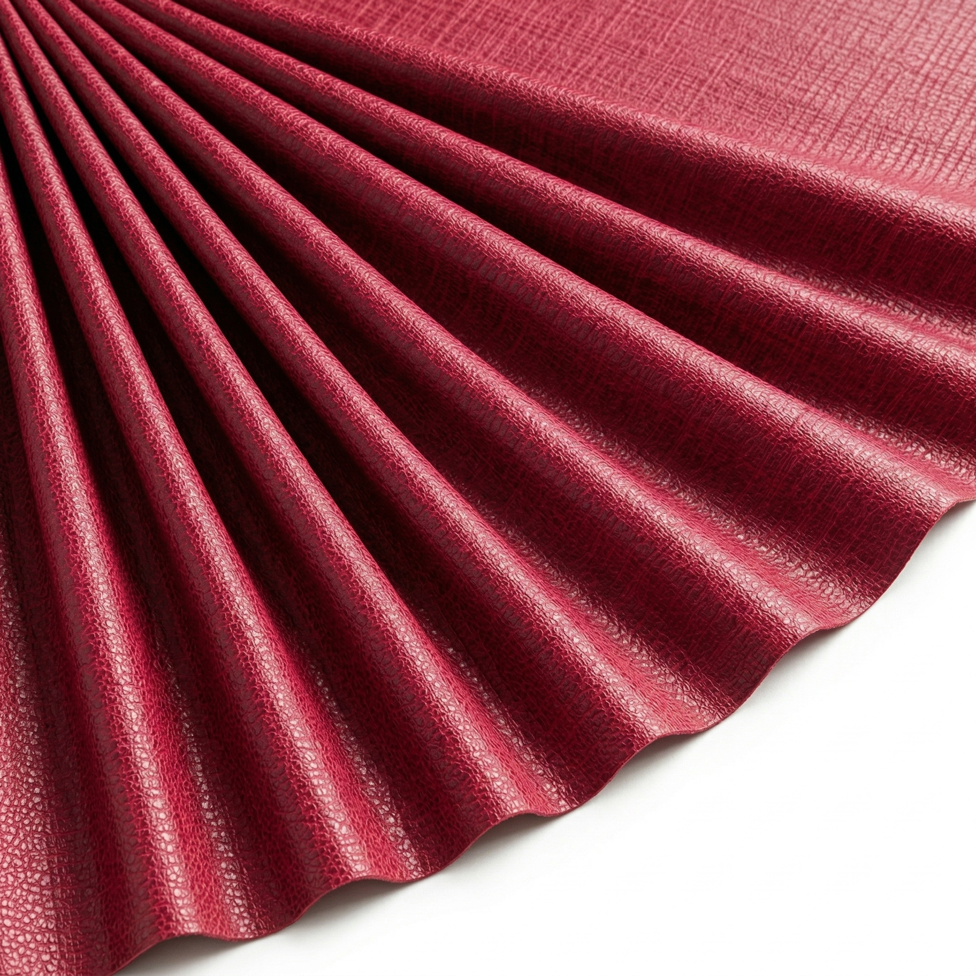 Tissu Suédine effet reptile grainé Framboise