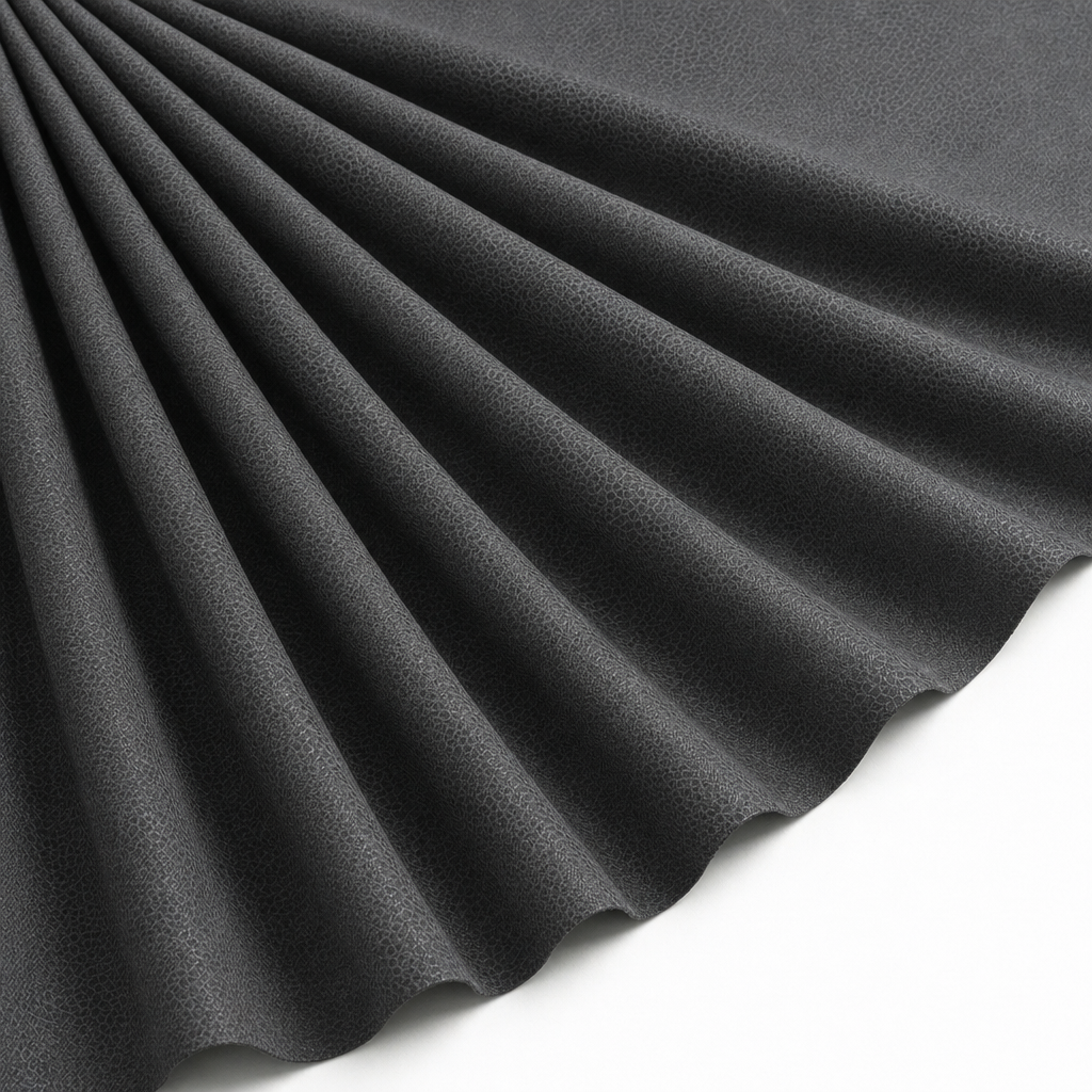 Tissu Suédine effet reptile grainé Gris foncé
