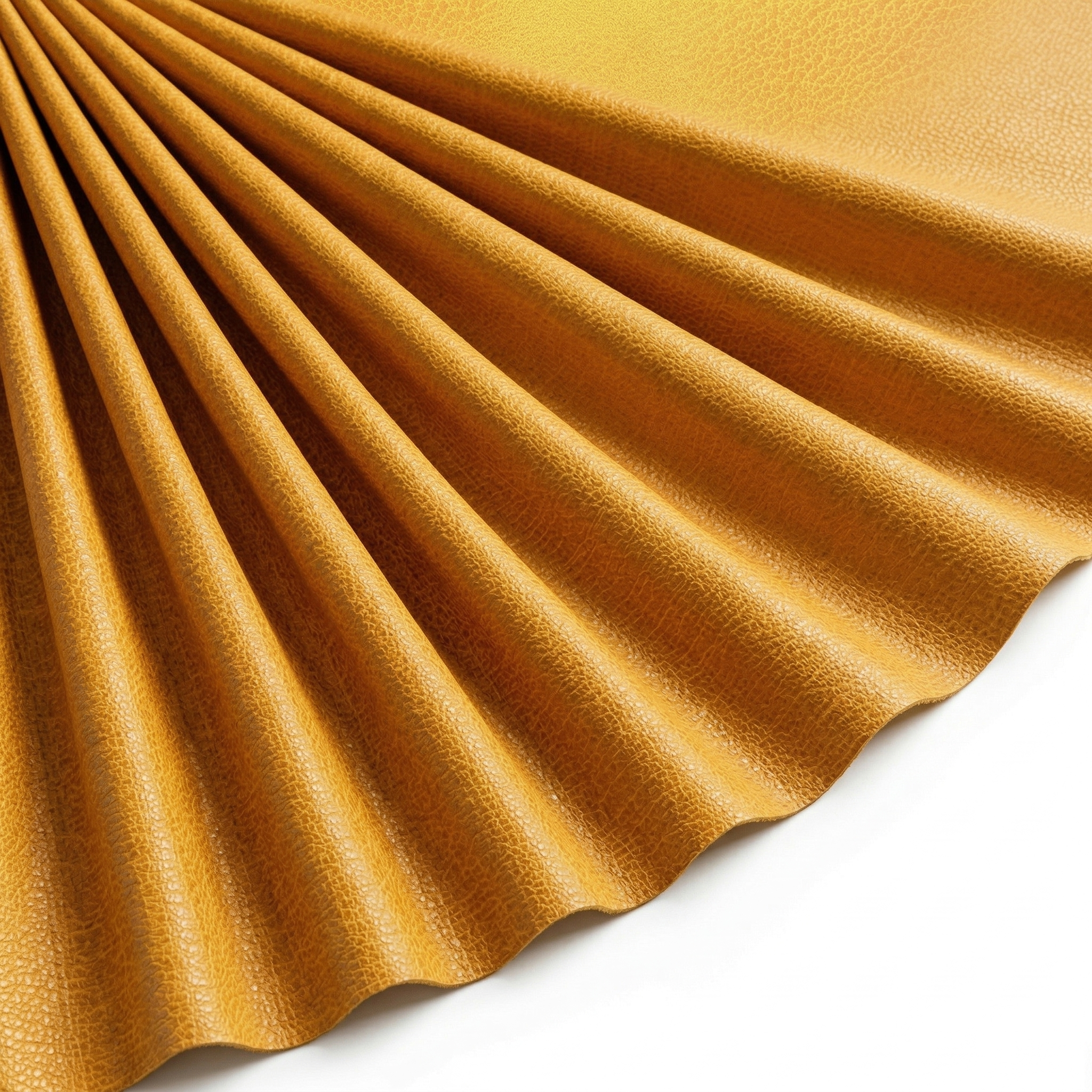 Tissu Suédine effet reptile grainé Jaune Safran