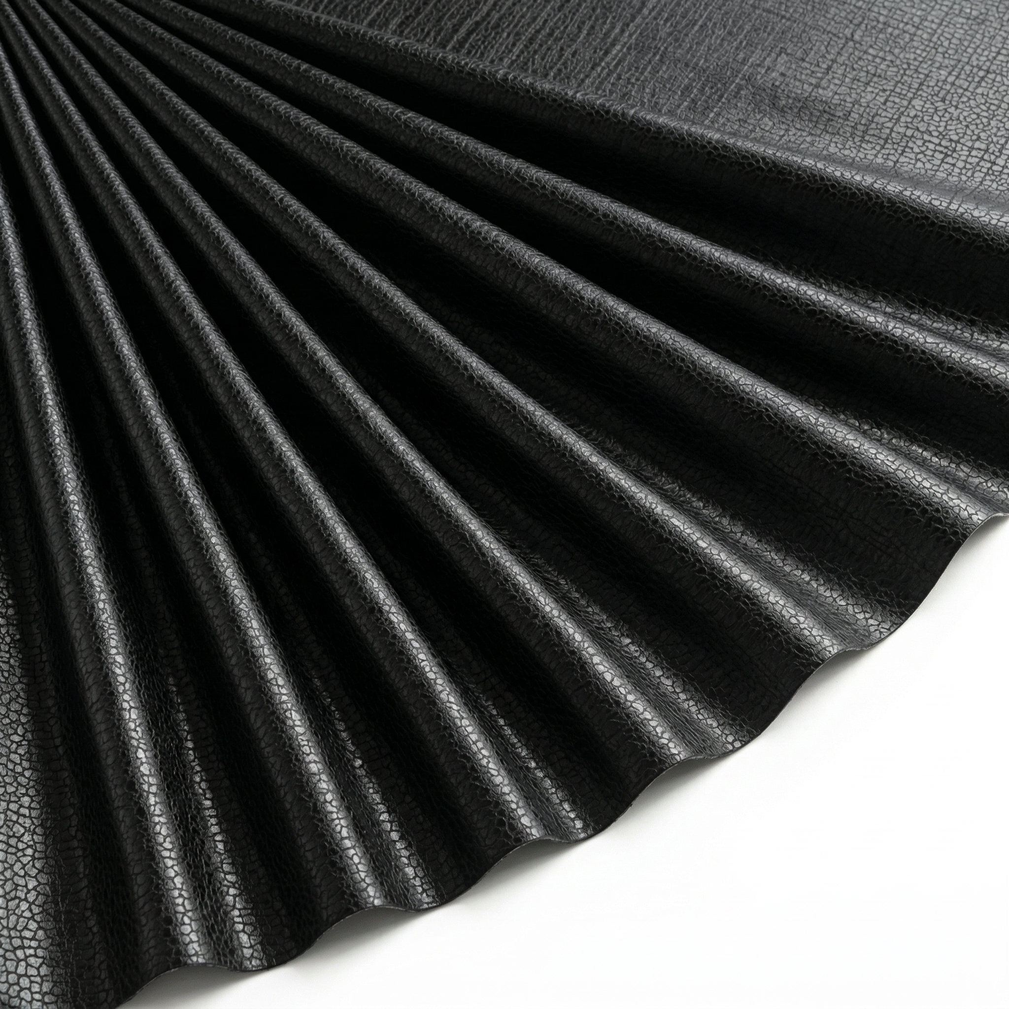 Tissu Suédine effet reptile grainé Noir