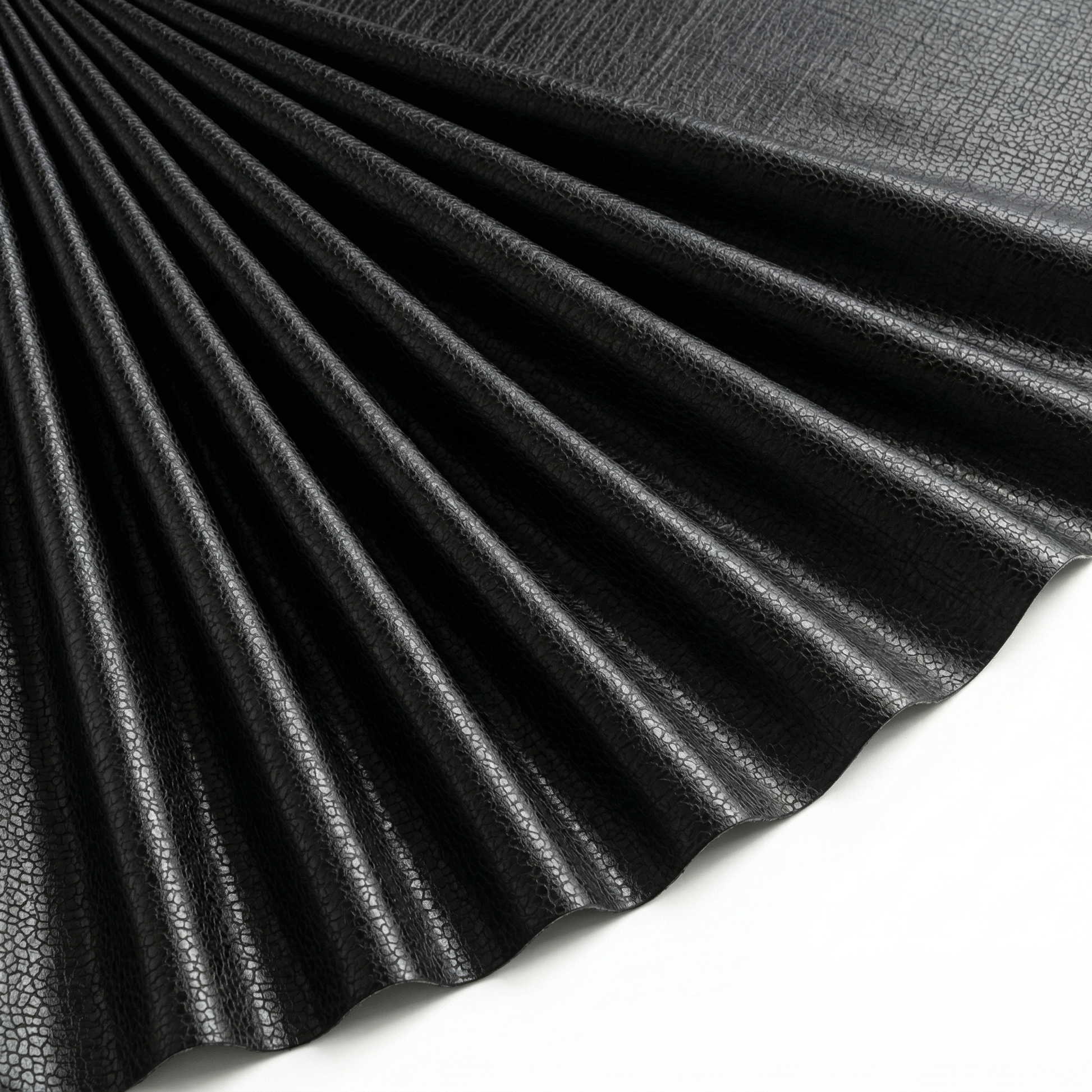 Tissu Suédine effet reptile grainé Noir