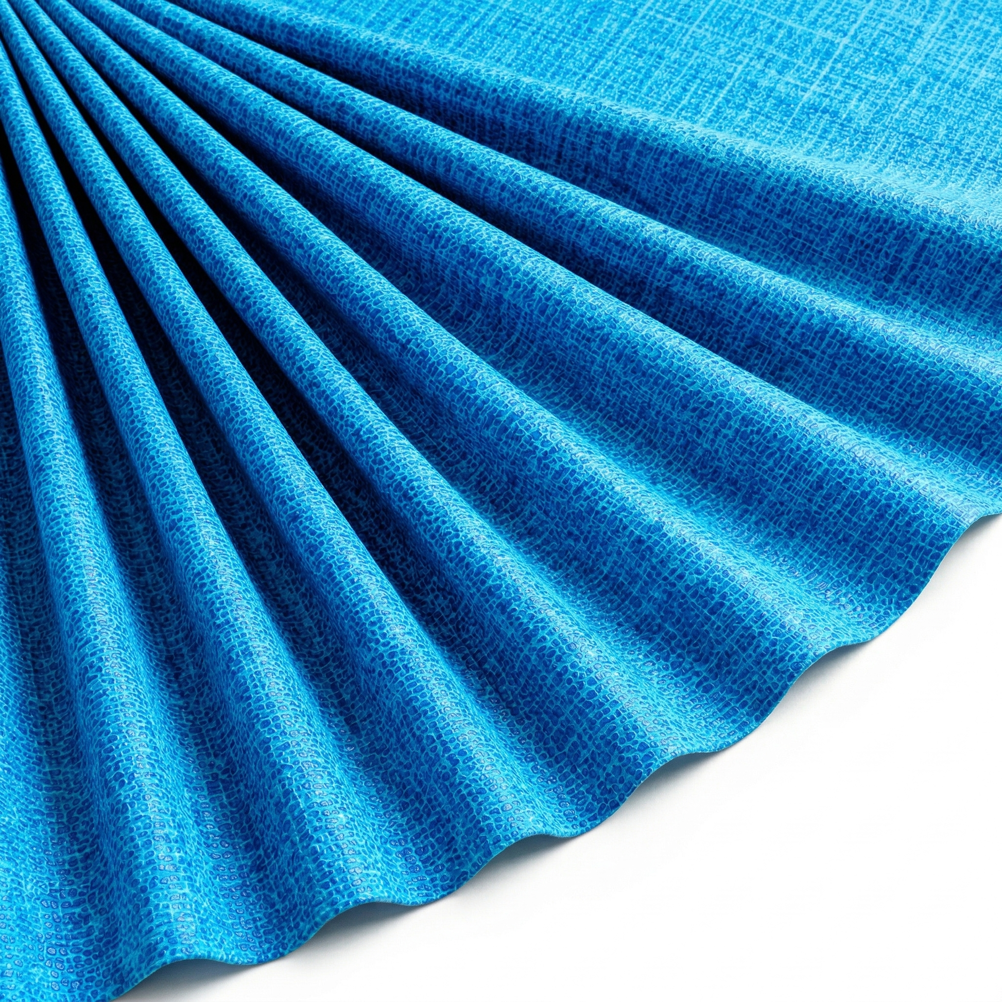 Tissu Suédine effet reptile grainé Turquoise