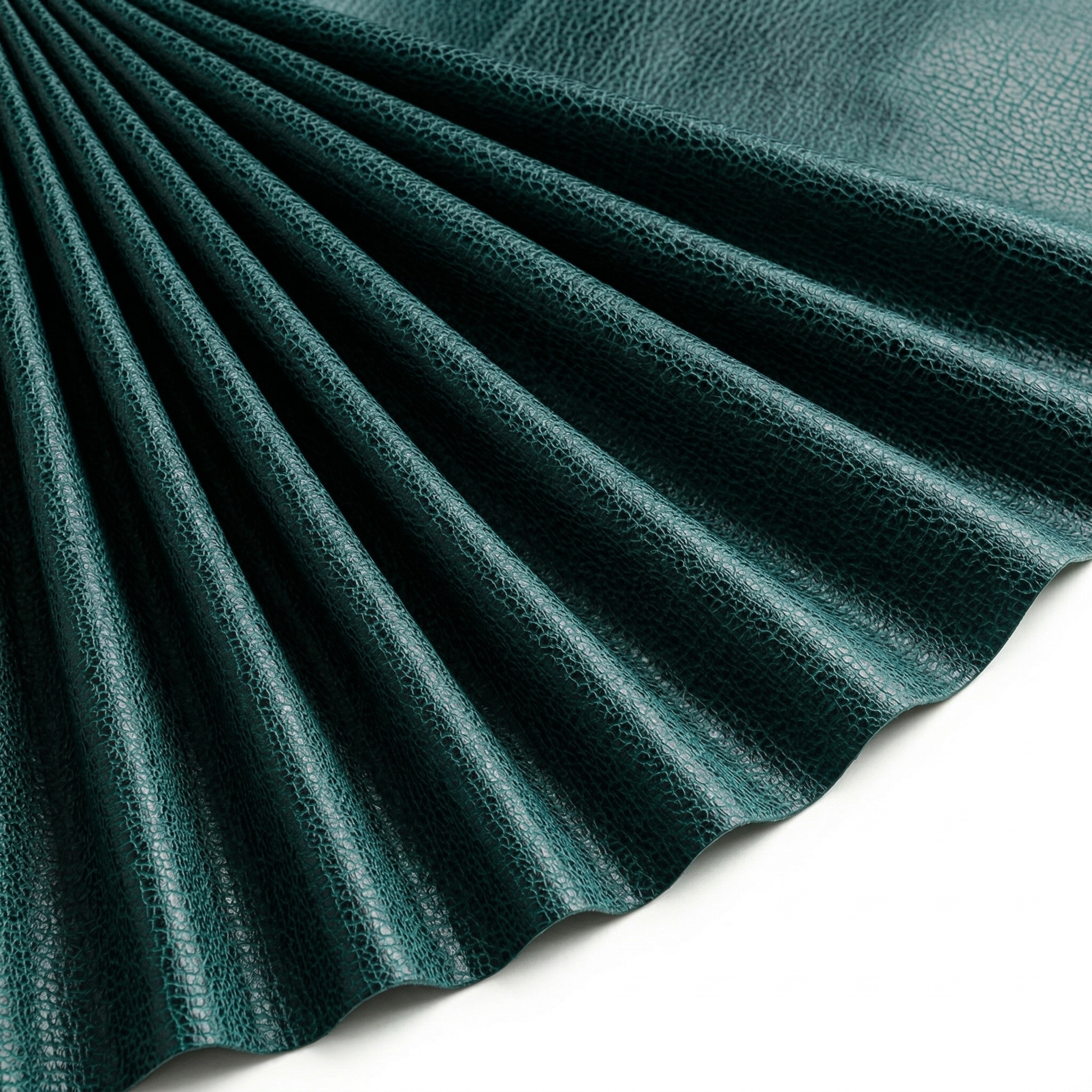 Tissu Suédine effet reptile grainé Vert foncé