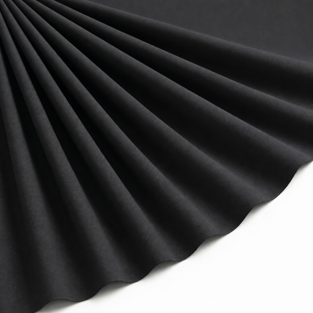 Tissu Toile Imperméable Légère Noir