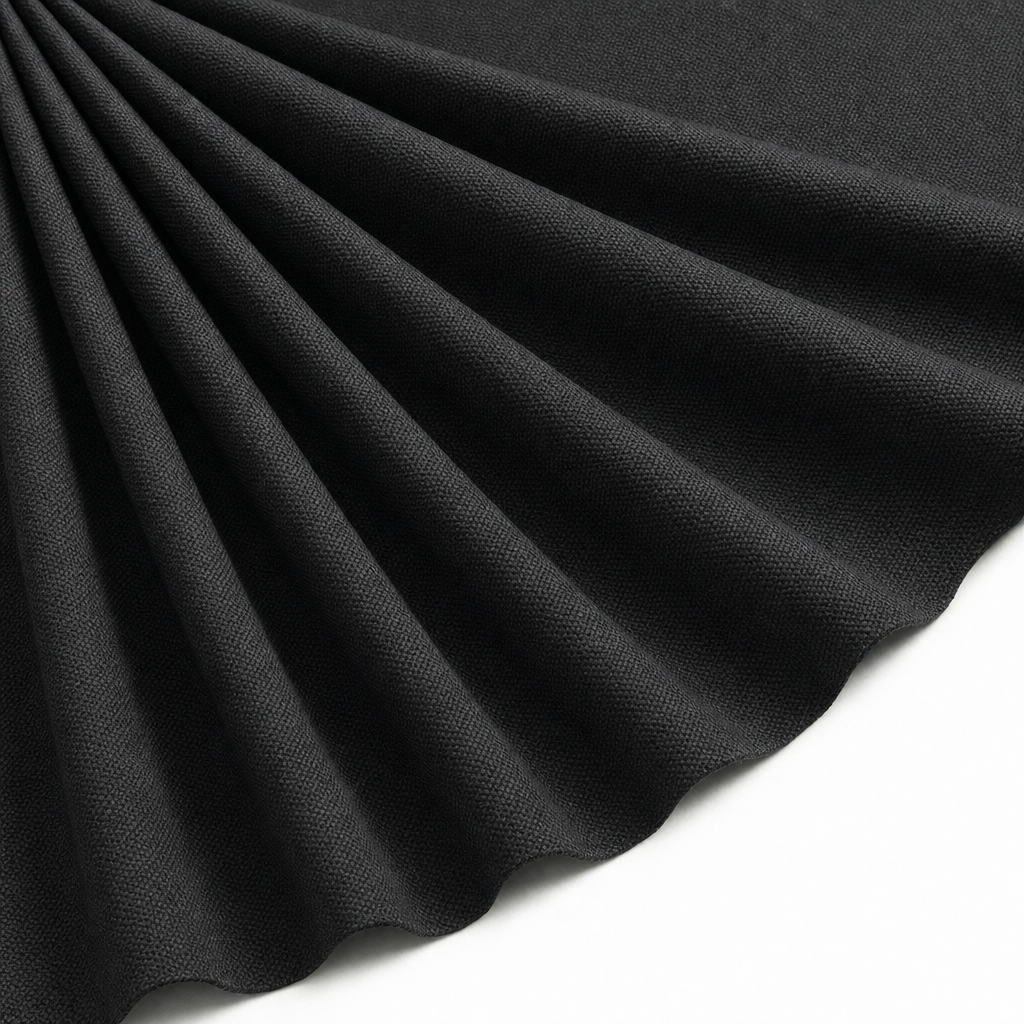 Tissu Toile Imperméable Lourde Noir
