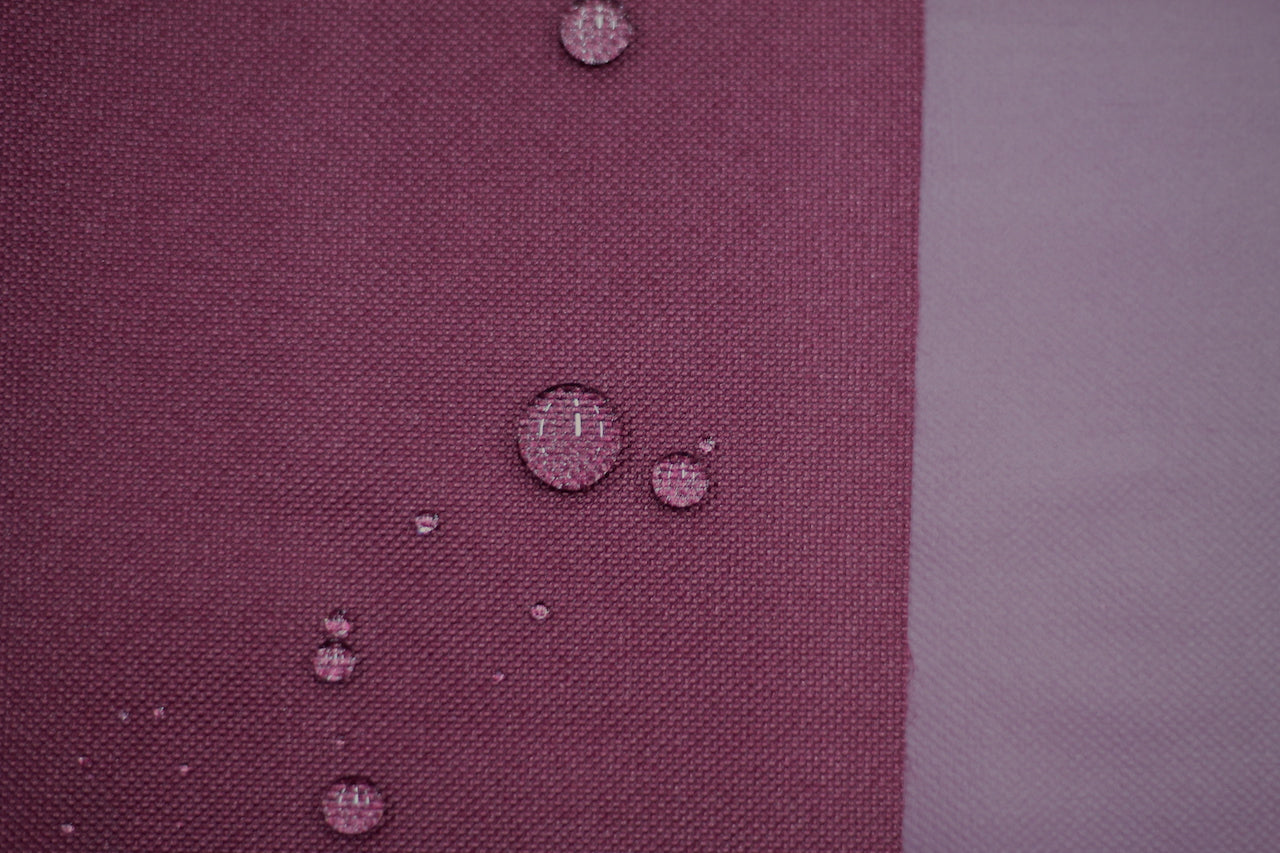Tissu Toile Imperméable Lourde Rouge Bordeaux