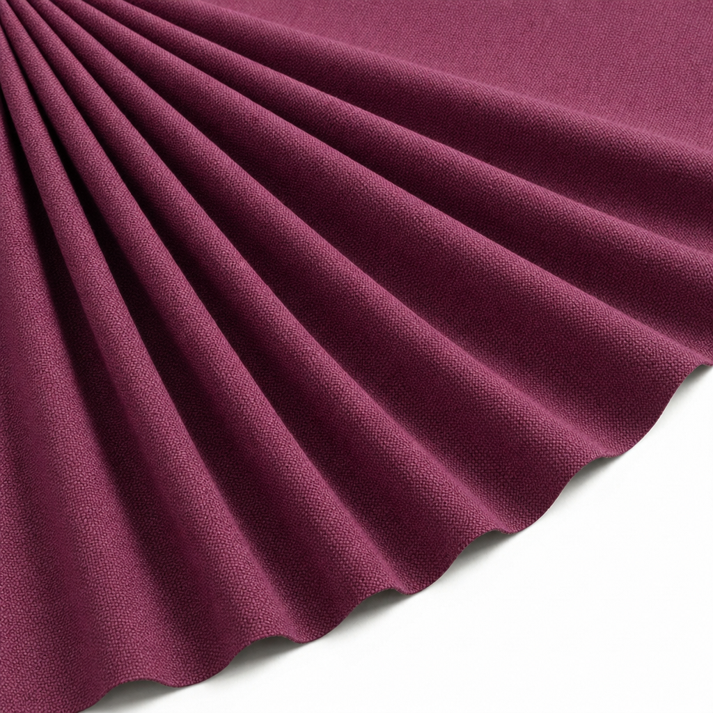 Tissu Toile Imperméable Lourde Rouge Bordeaux