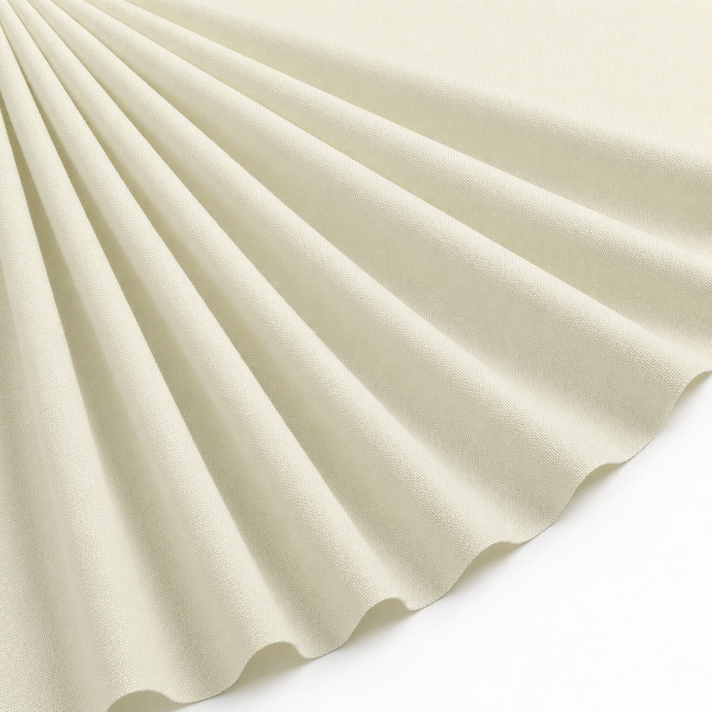 Tissu Toile Polycoton Largeur 240cm Uni Blanc cassé