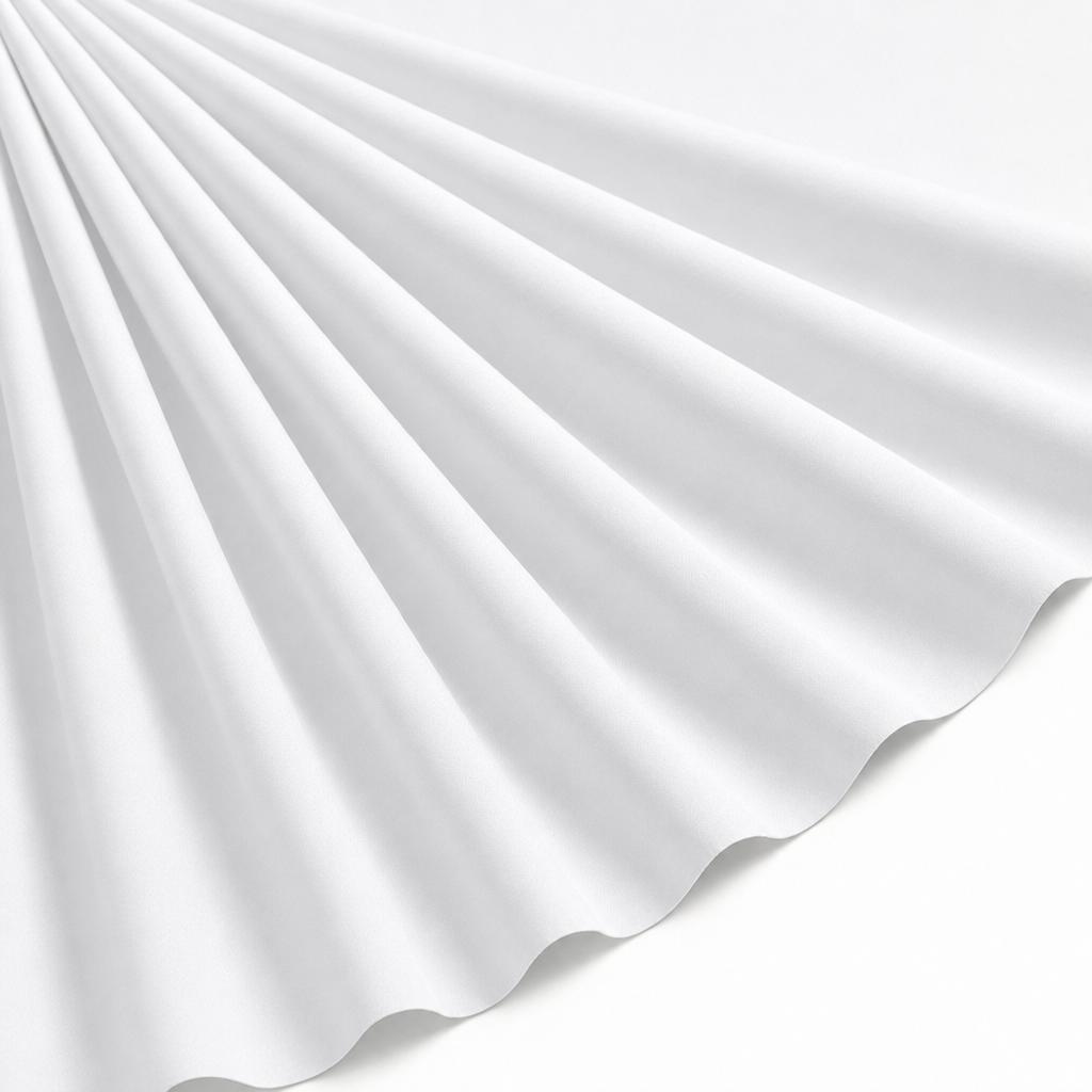 Tissu Toile Polycoton Uni Blanc