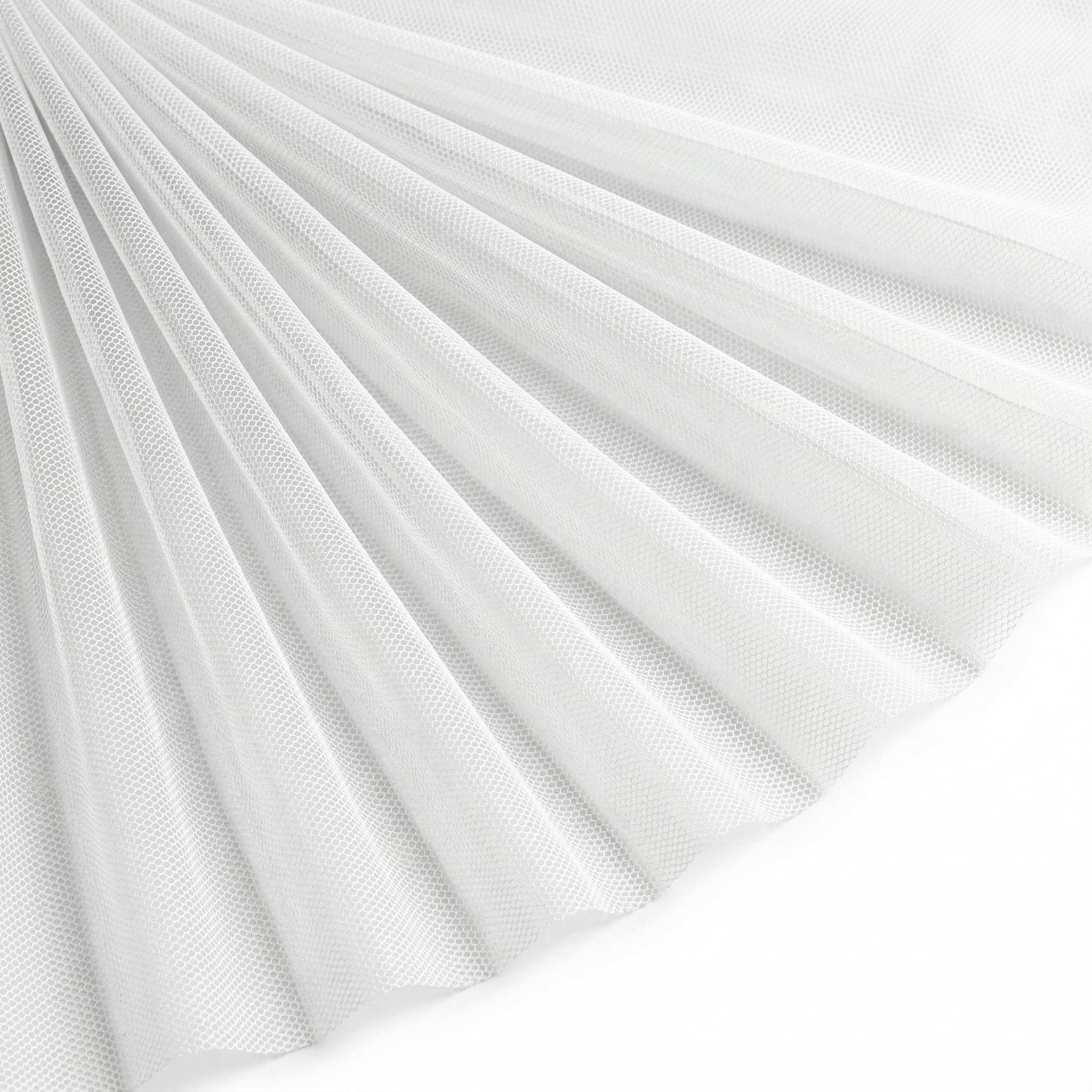 Tissu Tulle Souple Blanc